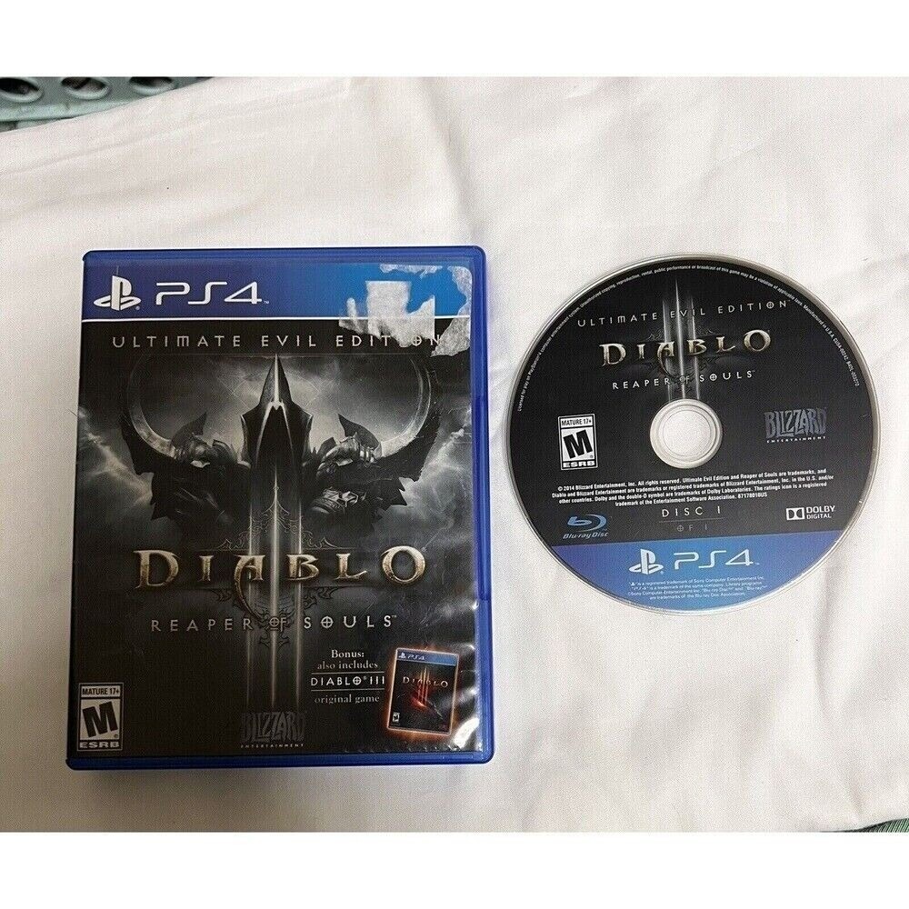 Diablo III Reaper of Souls Ultimate Evil Edition Sony‎ PlayStation 4 PS4 Game